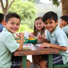 almoço nas férias