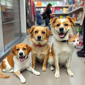 feira de adoção de cães e gatos