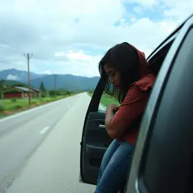 motorista desconhecida salva mulher
