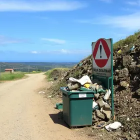 descarte irregular de lixo