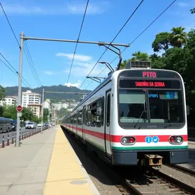 Linha da CPTM em Taboão da Serra